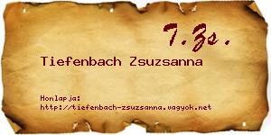 Tiefenbach Zsuzsanna névjegykártya